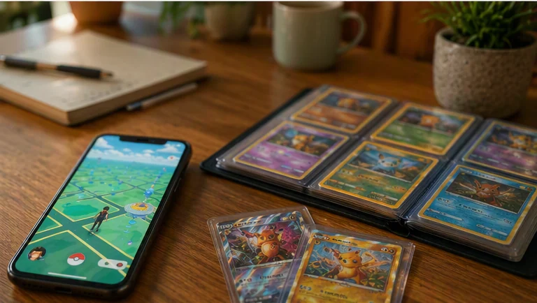 Mobilspill og samlekort som to Pokémon-hobbyer