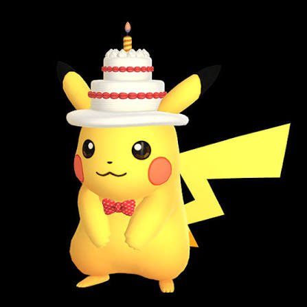 Pikachu med kakehatt