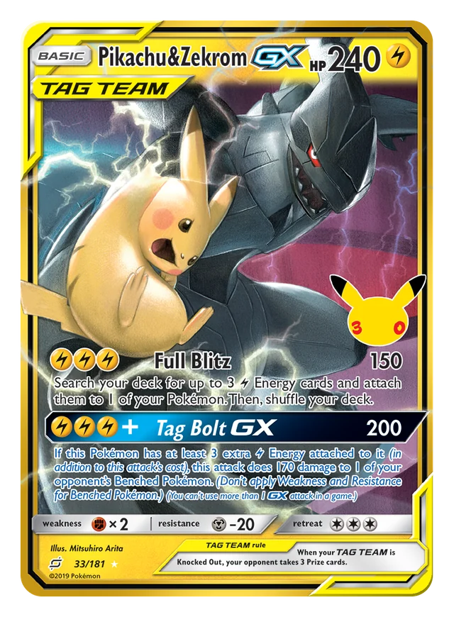 Pikachu & Zekrom GX 033